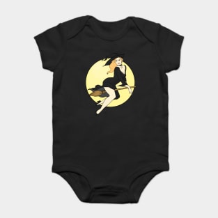 Witch Pinup Baby Bodysuit